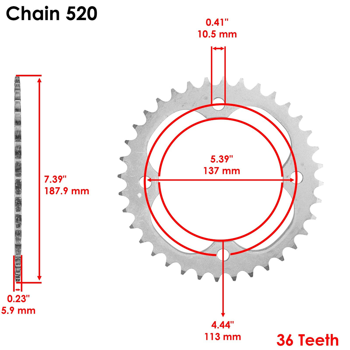Drive Chain and Sprockets Kit Replacement for Suzuki LT-R450 Quadracer (2006–2009)