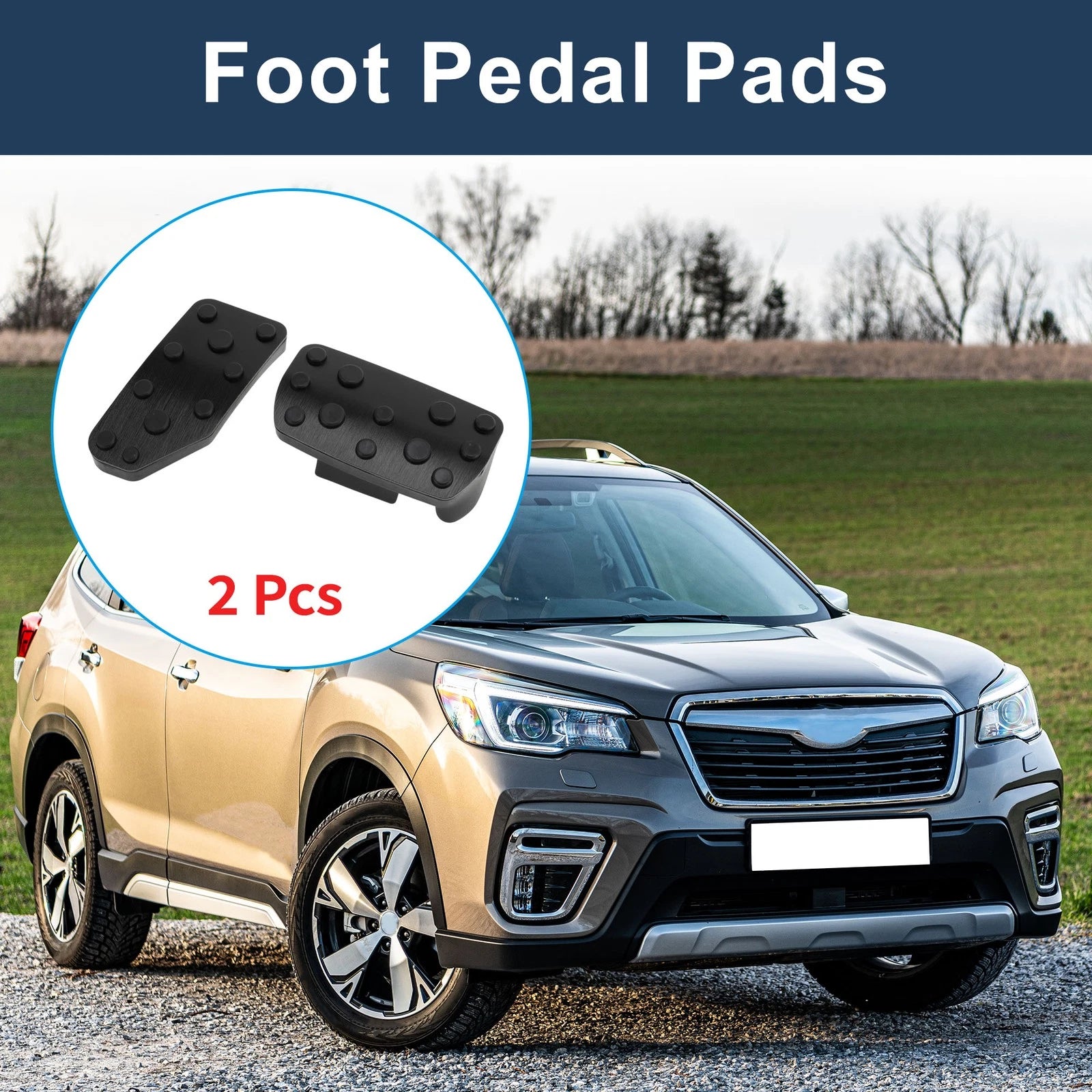Automatic Accelerator Pedal Covers Front Set for Subaru Forester (2019–2021)