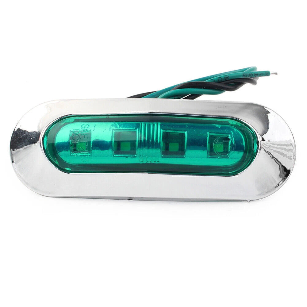 5pcs LED Side Clearance Marker Lights for Truck Trailer Pickup (12V 24V)