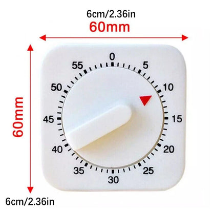 60-Minute Mechanical Timer for Kitchen Cooking Tool