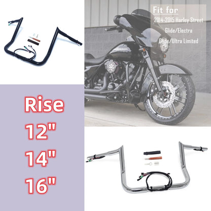 1.25" Prewired Handlebar for Harley Electra Glide, Street Glide, Ultra Limited (2014–2015)