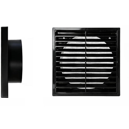 Square Pipe Rainproof Ventilation Louver Grille for Kitchen