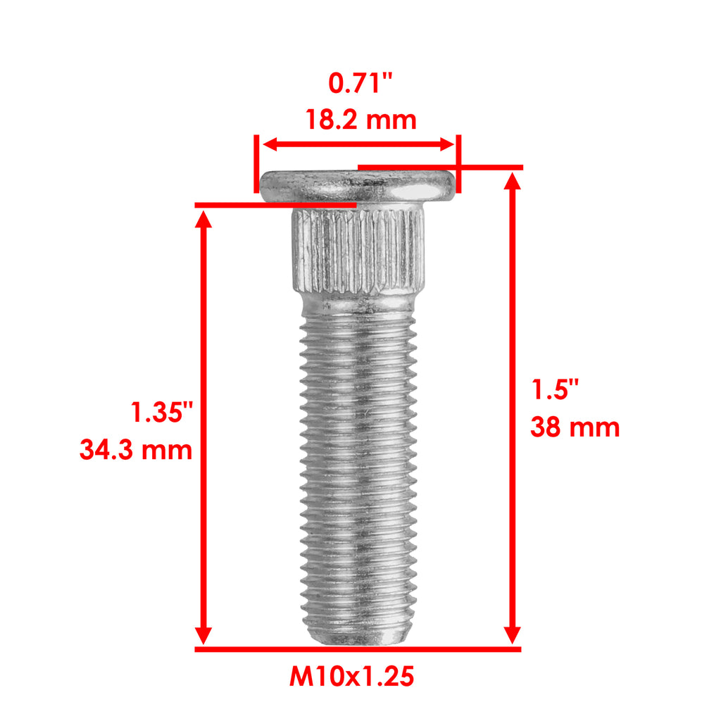 Wheel Hub Stud Bolt Replacement for Yamaha Raptor 250 YFM250 (2008–2013)