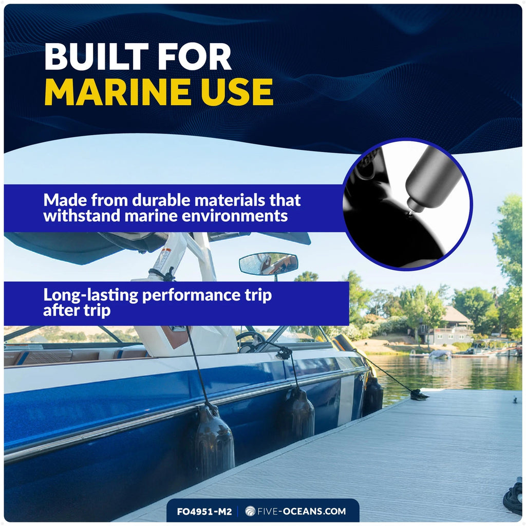 2-Pack Inflator Pump Kit for Boat Fender (Includes 2 Hand Pumps & 8 Needles)