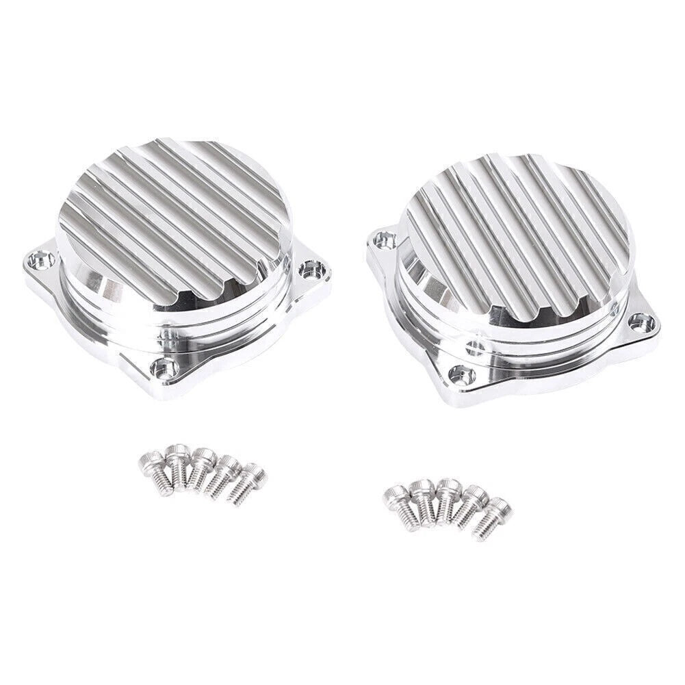2X Silver Carburetor Cover for Scrambler/Thruxton 900 (2008–2015)