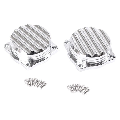 2X Silver Carburetor Cover for Scrambler/Thruxton 900 (2008–2015)