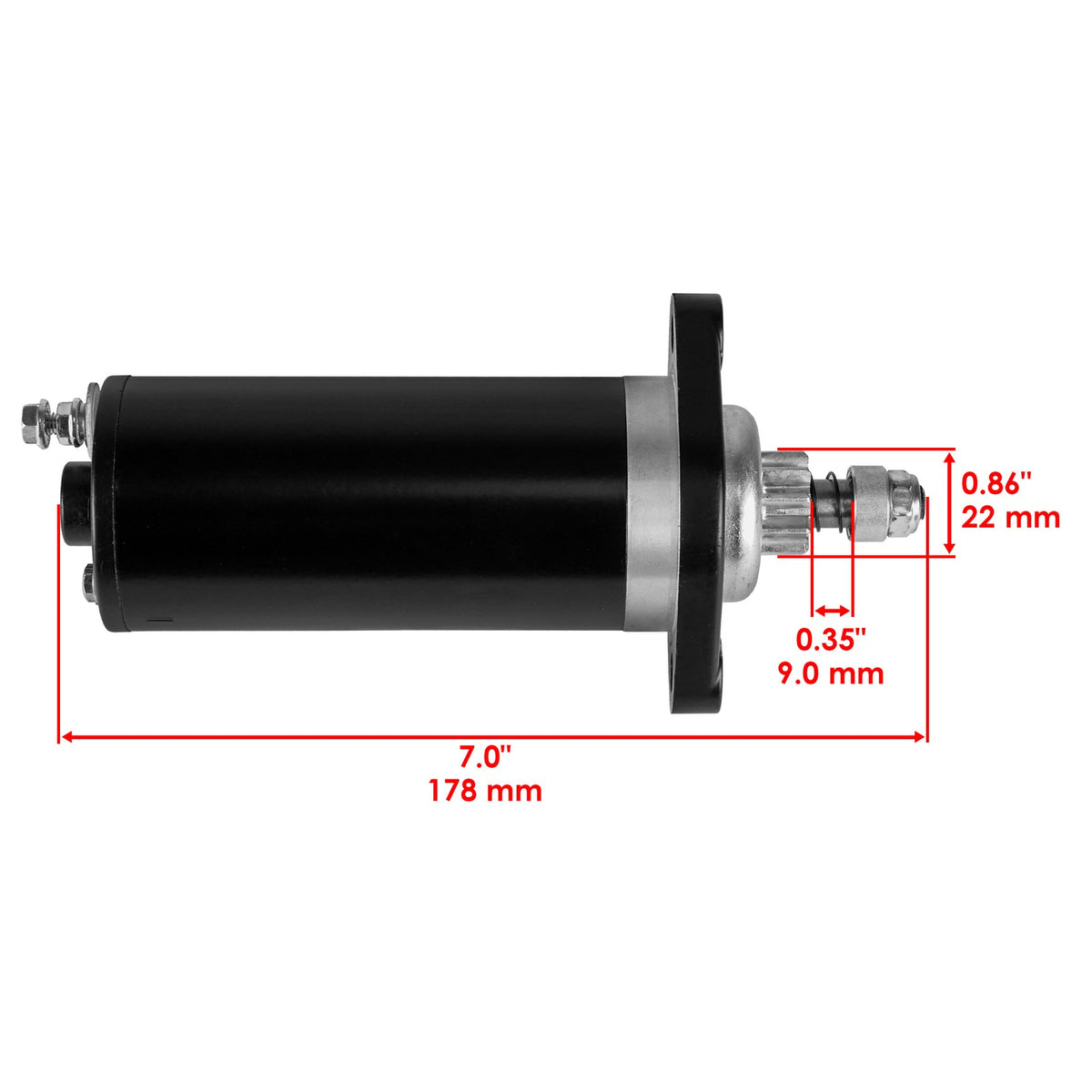 New Starter Motor Replacement for Nissan Tohatsu Outboard 9.9 15 18HP (2–4)
