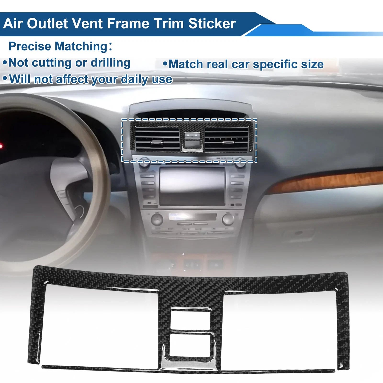 Air Condition Outlet Vent Trim Frame for Toyota Camry (2007–2011)