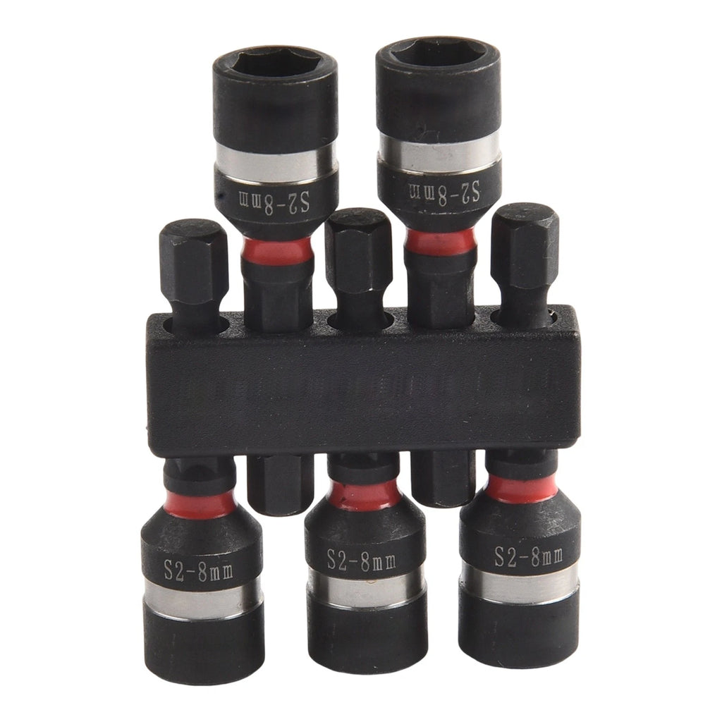Magnetic Nut Driver Socket Bits for Power Drills (Hex Shank)