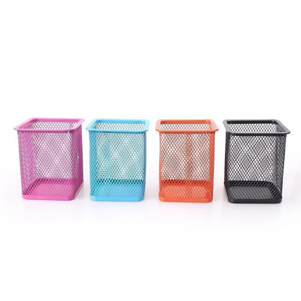 Set of 4 Mesh Organizer Containers for Office Desk