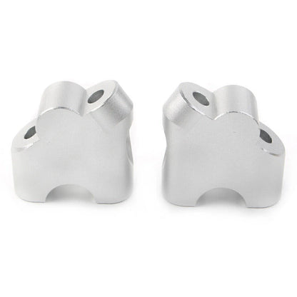 Handlebar Clamp Riser for Suzuki V-Strom DL 650XT (2015–2022) DL 1000 (2002–2017) Silver