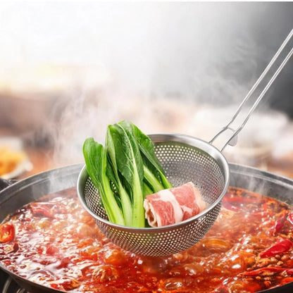304 Stainless Steel Foldable Colander for Straining Boiling Filtering