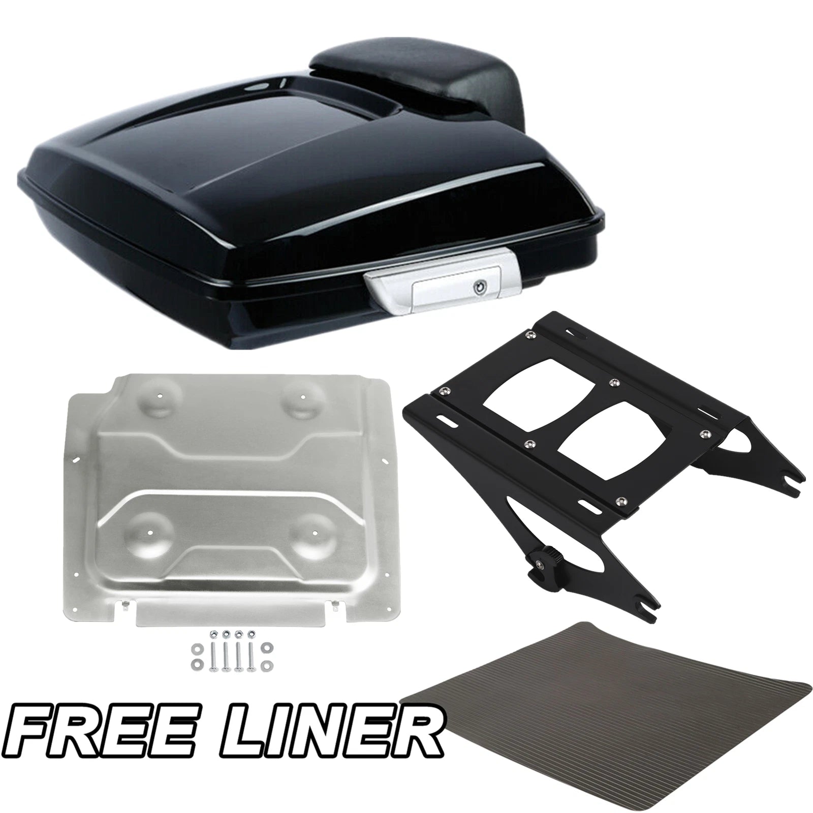 Trunk Backrest Mount Rack for Harley Touring Electra Road Glide (2014–2023)