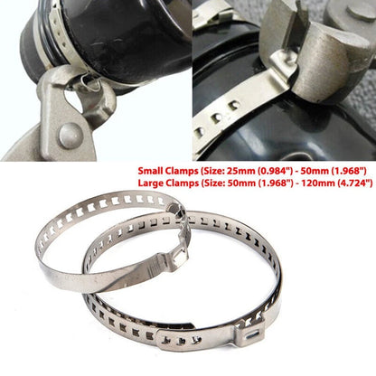 Set of 2 CV Boot Stainless Steel Clamps Clips for Easy Install