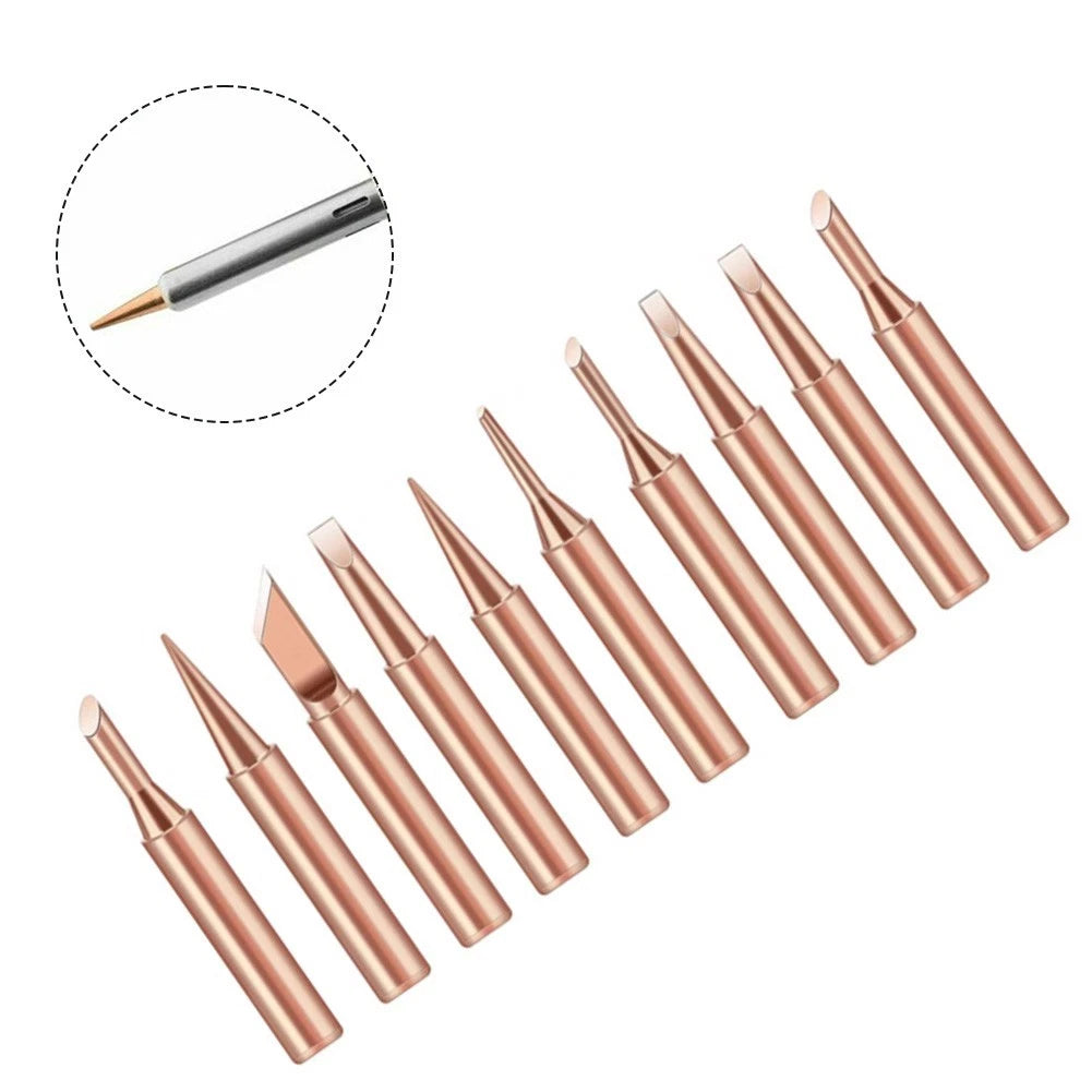 10pcs Soldering Tips for 900MT Soldering Station (Multiple Shapes)