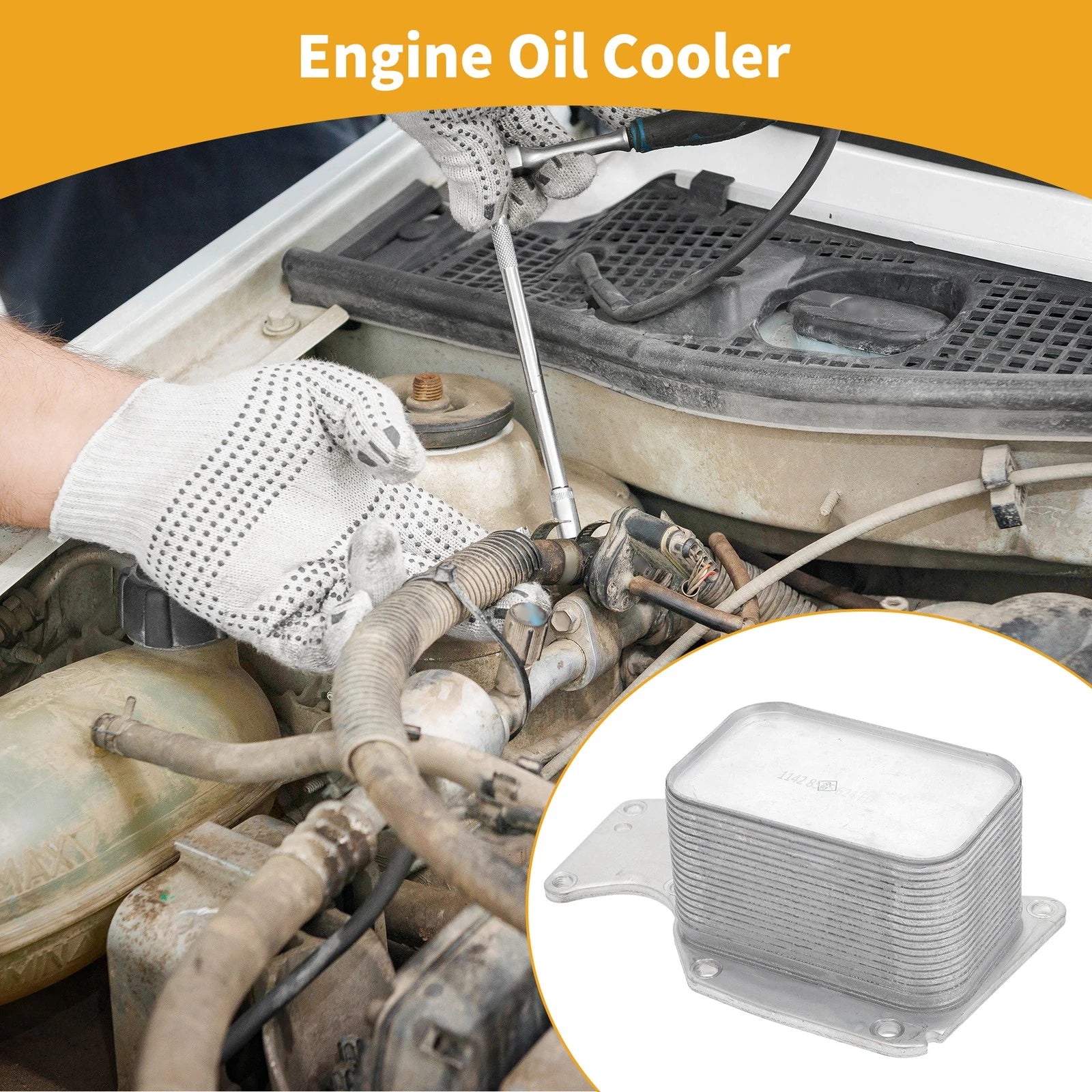 Engine Oil Cooler for BMW 420i (2018–2019) Transmission Cooler 1 Pack