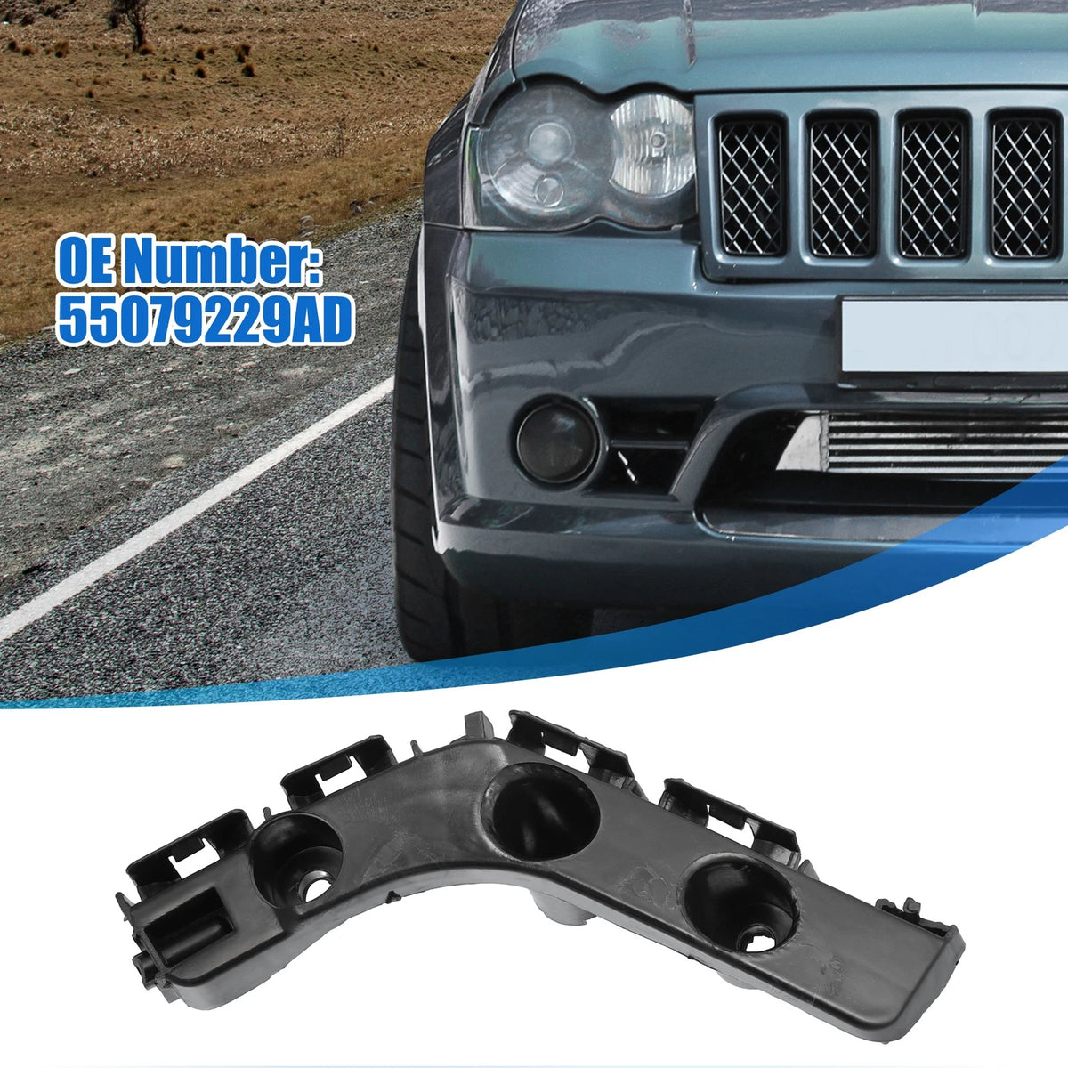 Front Right Side Bumper Cover Bracket No. 55079229AD for Jeep Grand