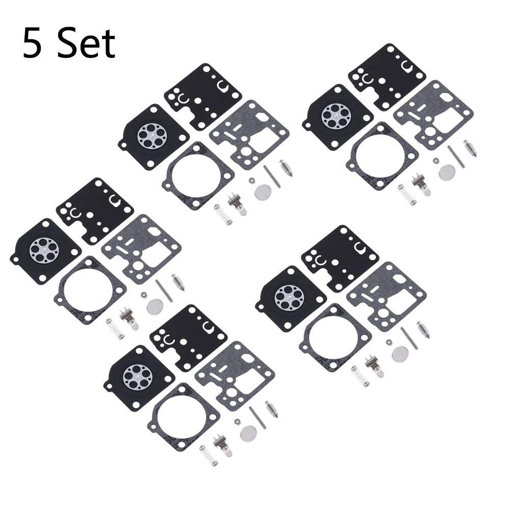 Set of 5 Carburetor Repair Kits for ECHO ES230 ES231 PB230 PB231 GT-200 ZAMA RB-107