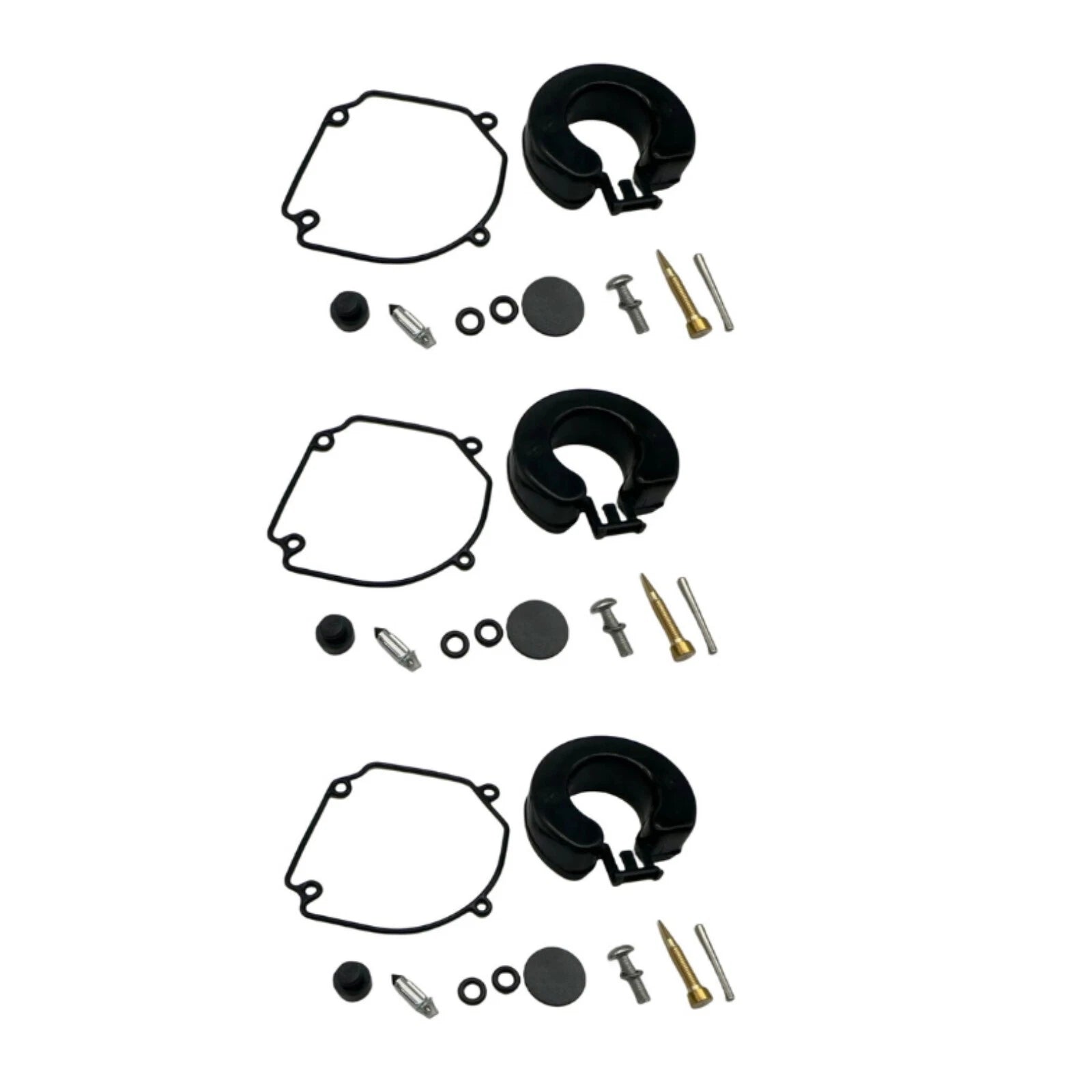 3X Carburetor Kit for Tohatsu Nissan 25 30 HP Outboard (346-87122-0, 346871220M)