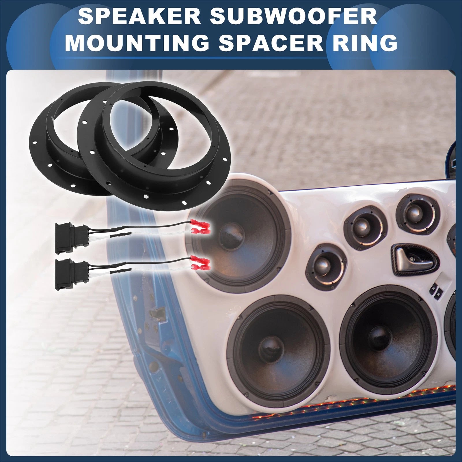 Tweeter Speaker Spacer Adapter Set for Volkswagen CADDY 2 (2004–2020)