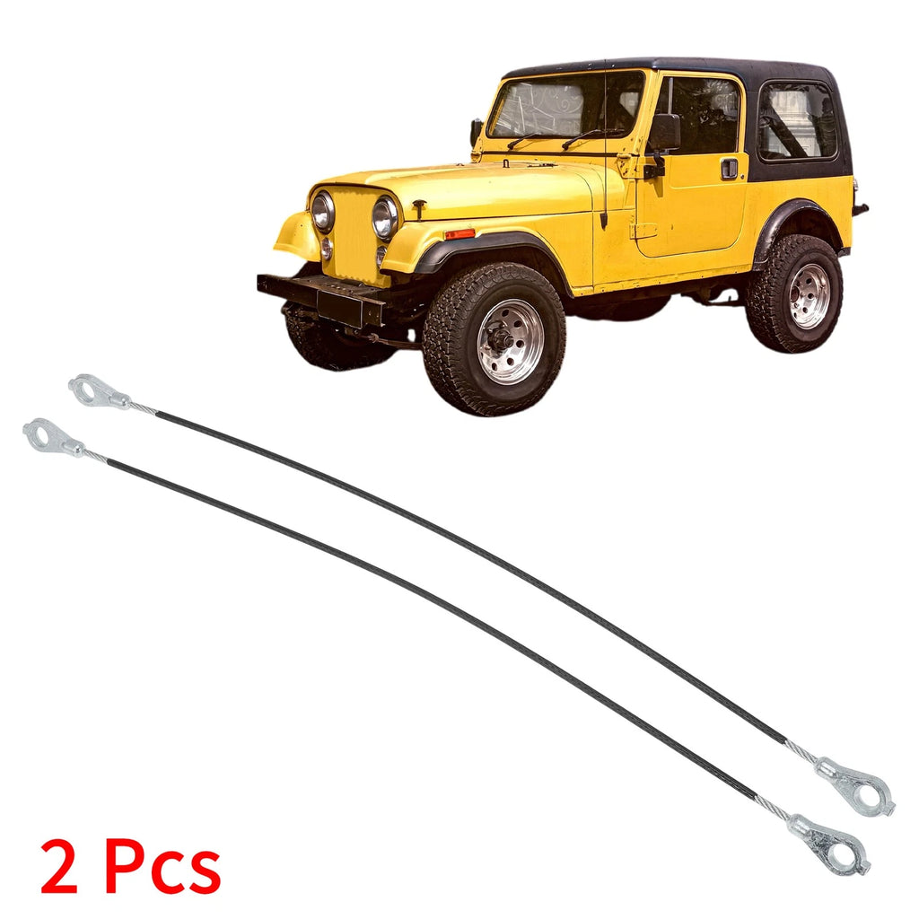 Tailgate Support Cables for Jeep CJ Series CJ5 CJ7 Scrambler (1976–1986)