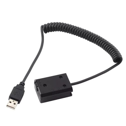 NP-FW50 Dummy Battery Adapter USB Cable for Sony A5000, A3000, NEX5, NEX7, DSC-RX10