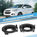 2X H7 LED Headlight Bulb Retainers for Hyundai Mistra (2017)