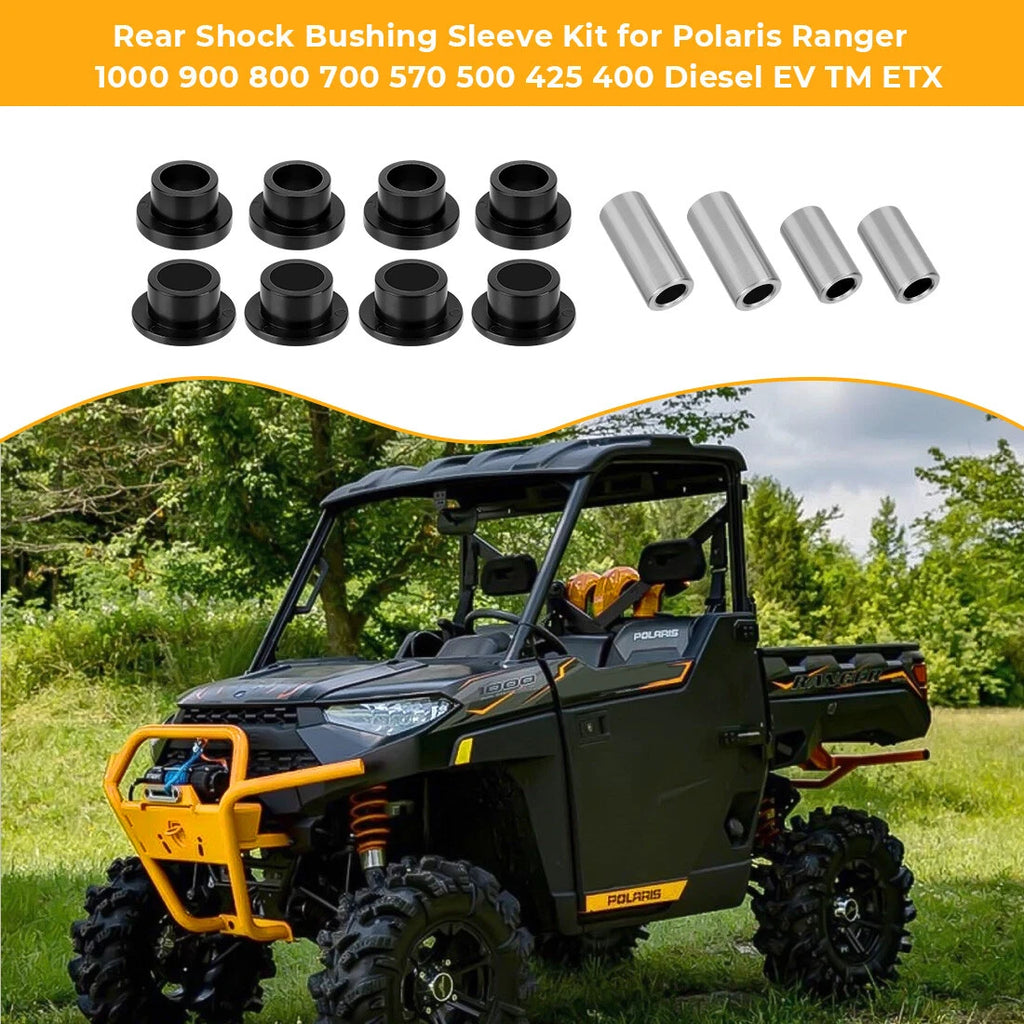 Front Shock Bushing Sleeve Kit for Polaris Brutus PRO XD Ranger Diesel (2015–2021)