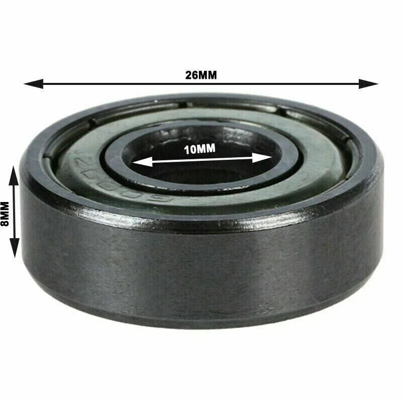 2pc Deep Groove Ball Bearings 6000Z for (26mm x 10mm x 8mm)