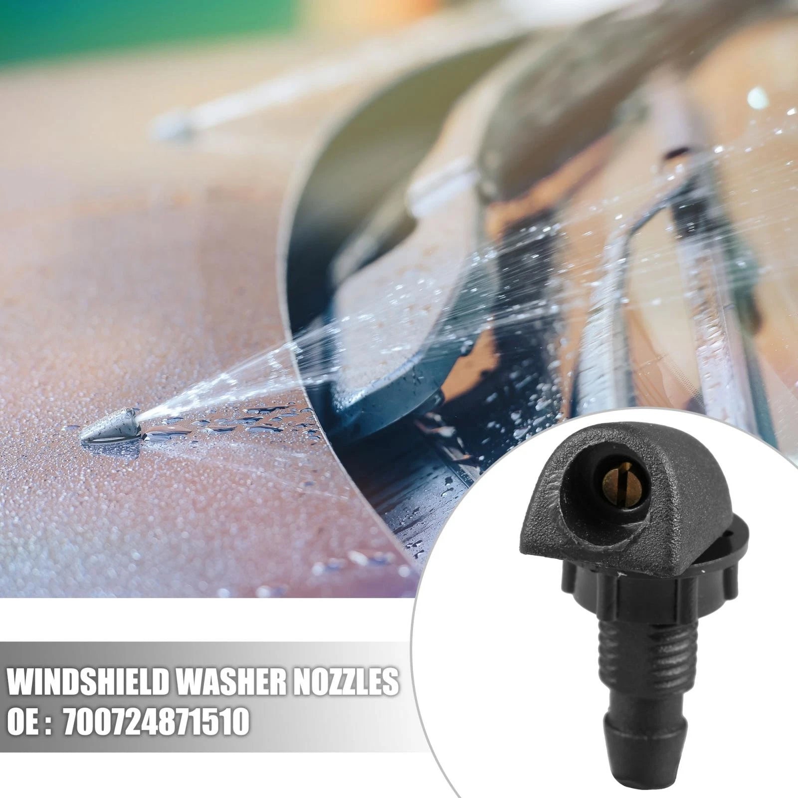 2Pc Windshield Washer Spray Nozzle Replacement for BMW (2005–2025)