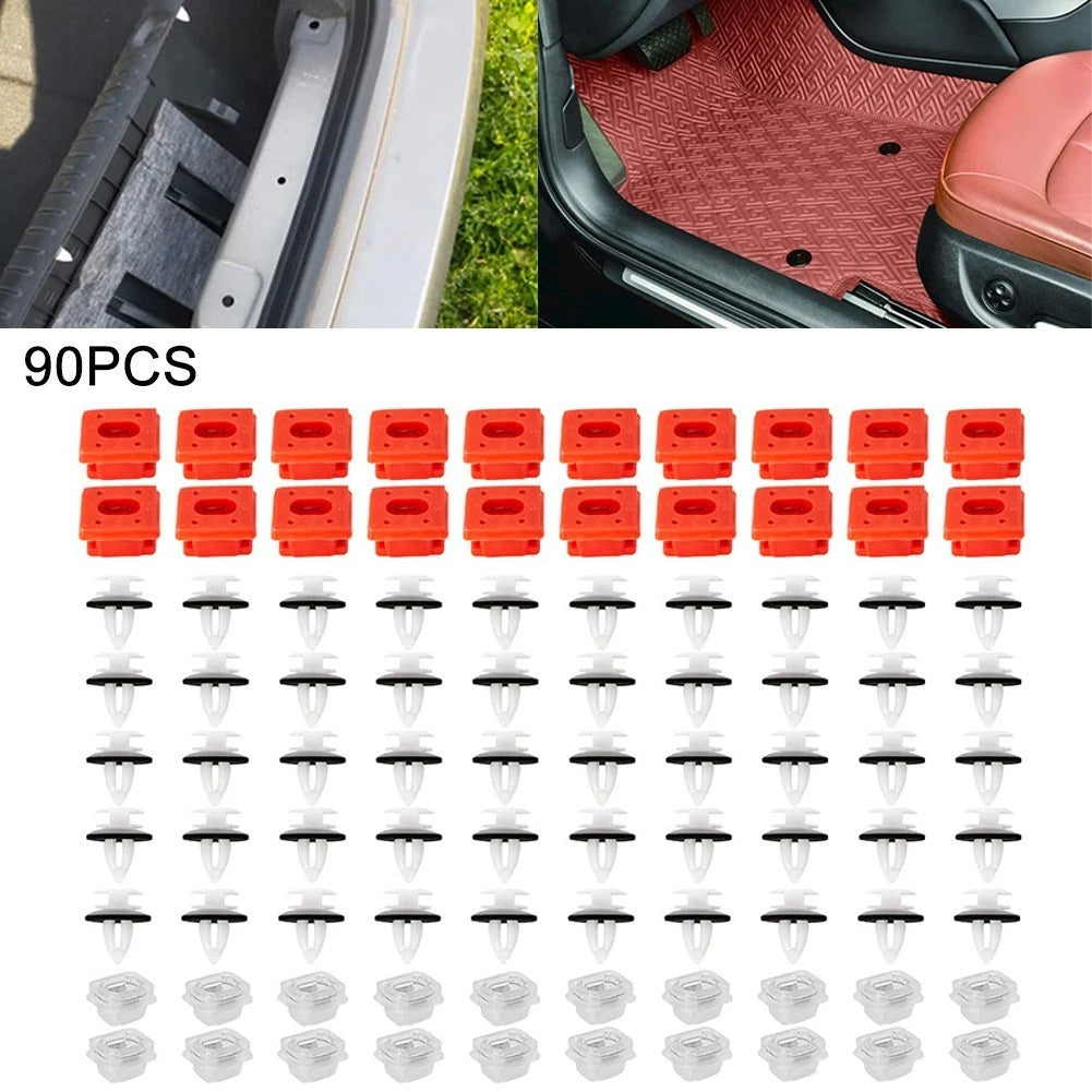 90pcs Car Moulding Panel Retainer Clips for