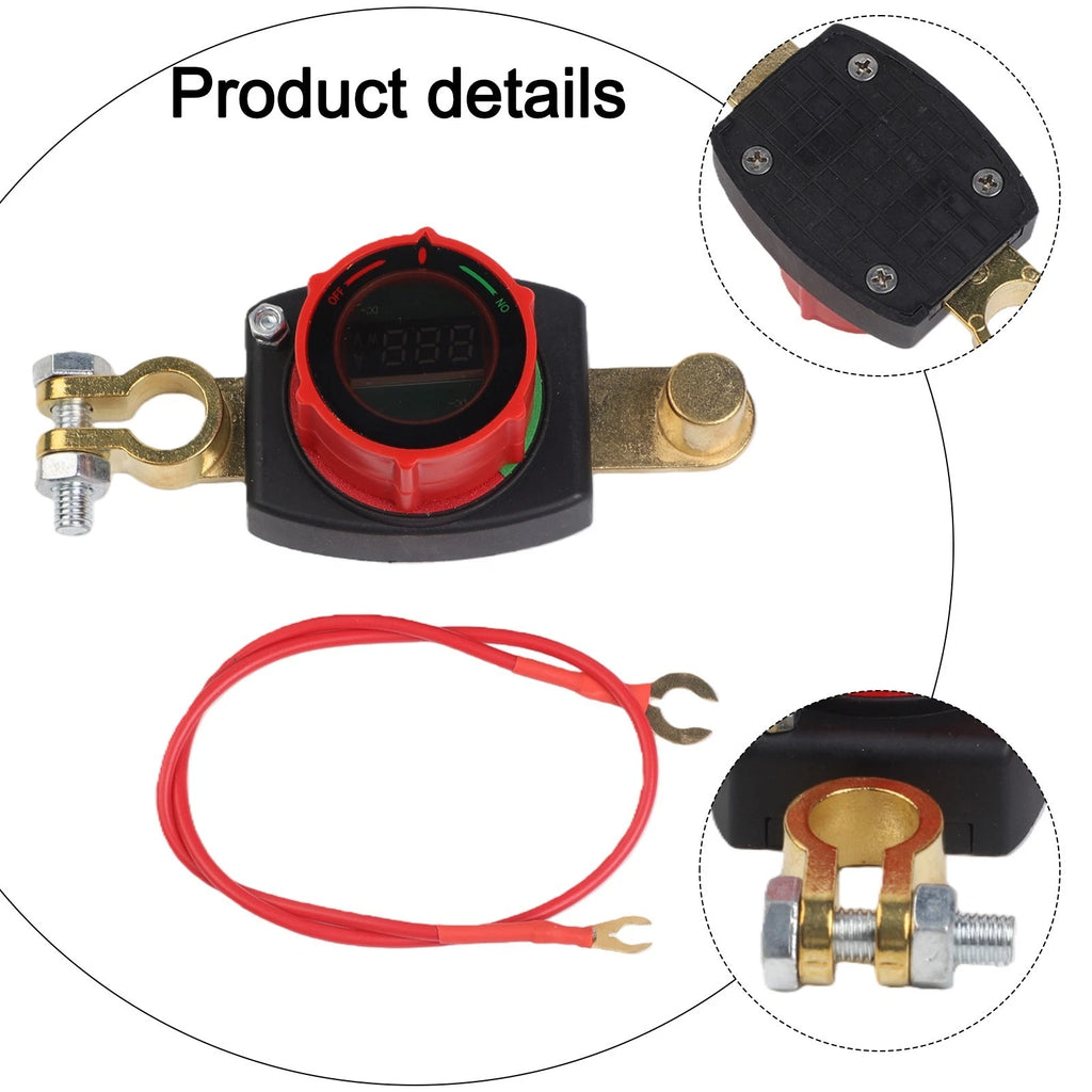 Battery Disconnect Switch for DC 6-36V (Copper-plated Silver Contacts)