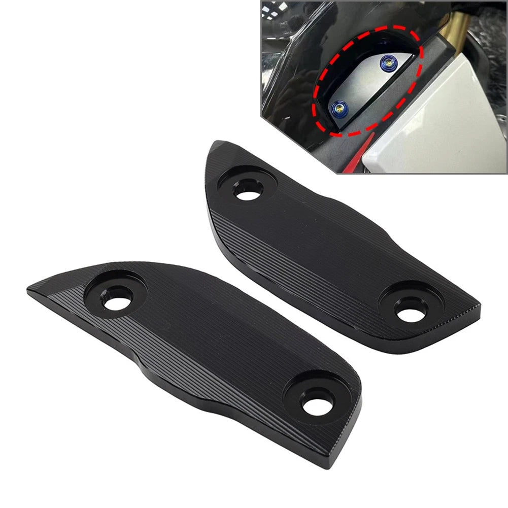 Mirror Delete Blank Block Off Base Plate Black For CFMOTO 450SR 2022-2025
