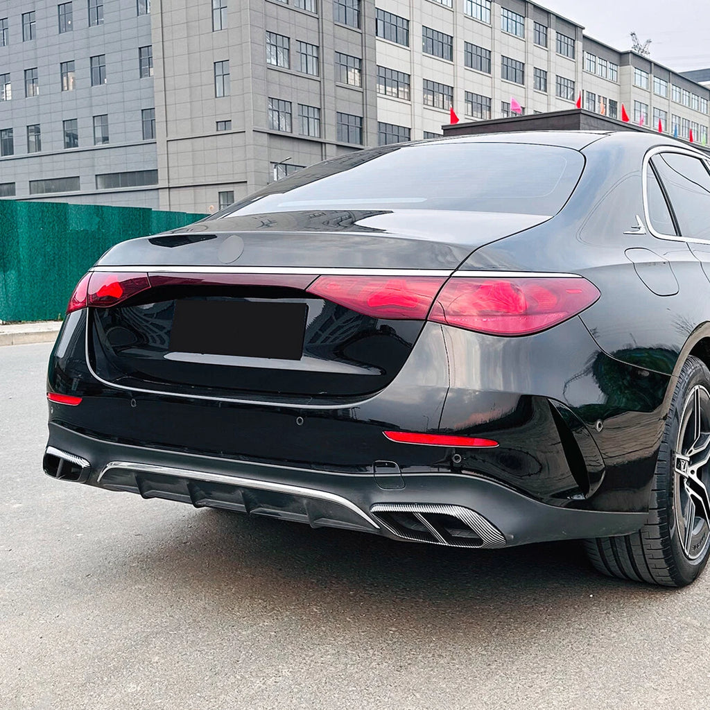 Carbon Look Rear Exhaust Muffler Pipe Tip for Benz E-Class W214