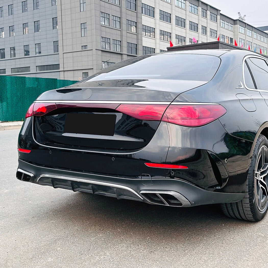 Carbon Look Rear Exhaust Muffler Pipe Tip for Benz E-Class W214