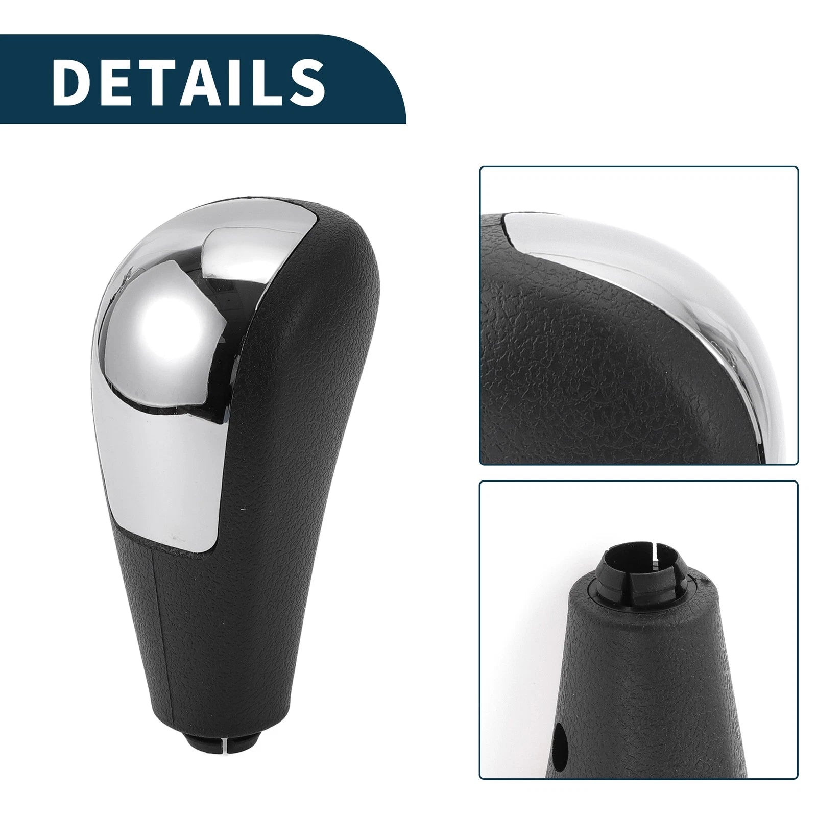 Automatic Gear Shift Knob for Ford Focus MK2 (2005–2012) Plastic Black Silver