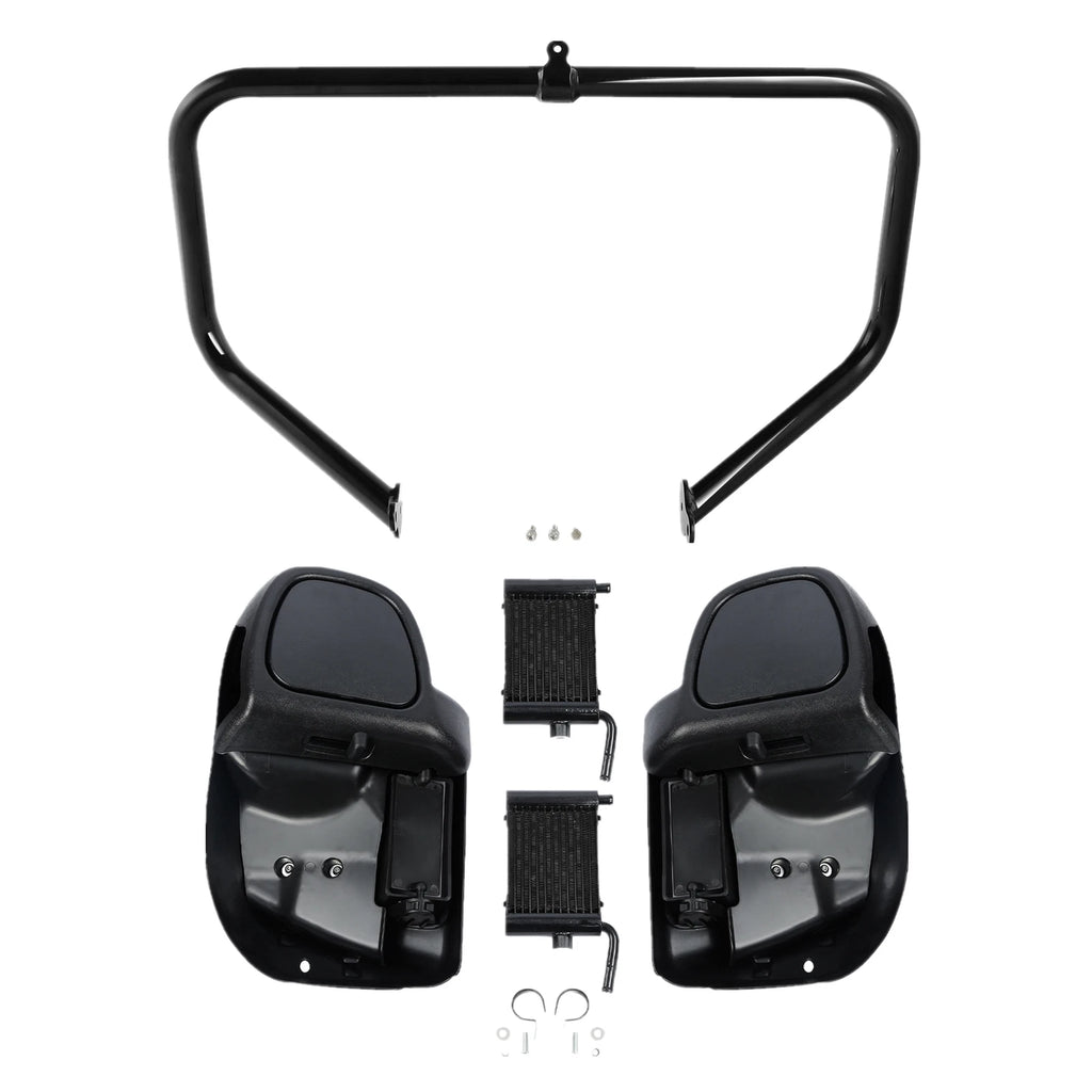 Lower Vented Fairings Radiators Engine Guard Bar for Harley Touring (2014–2024)
