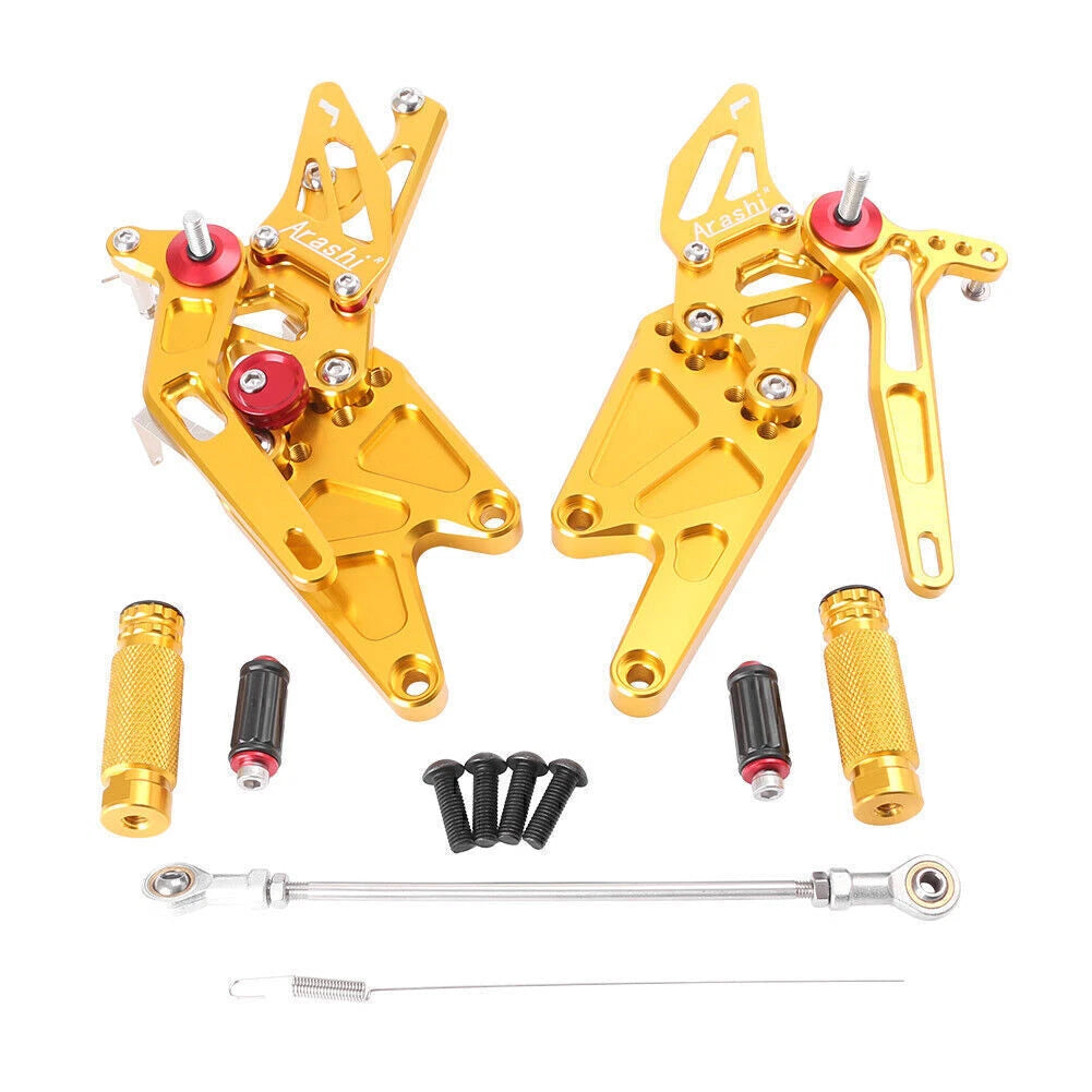 CNC Rearset Foot Pegs for Yamaha MT-03/MT-25 (2015–2017) Black