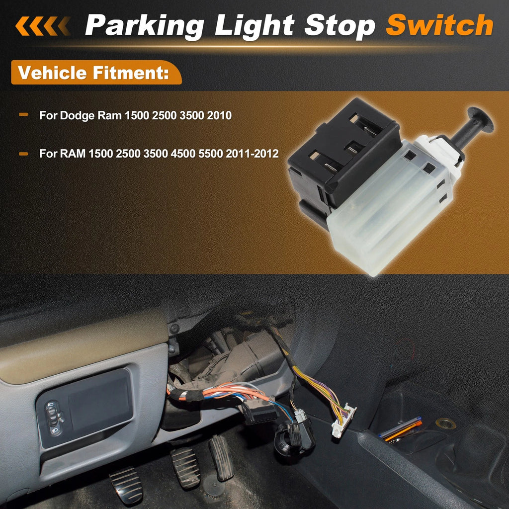 Brake Light Switch Replacement for Dodge Ram 1500 2500 3500 (2010–2018)