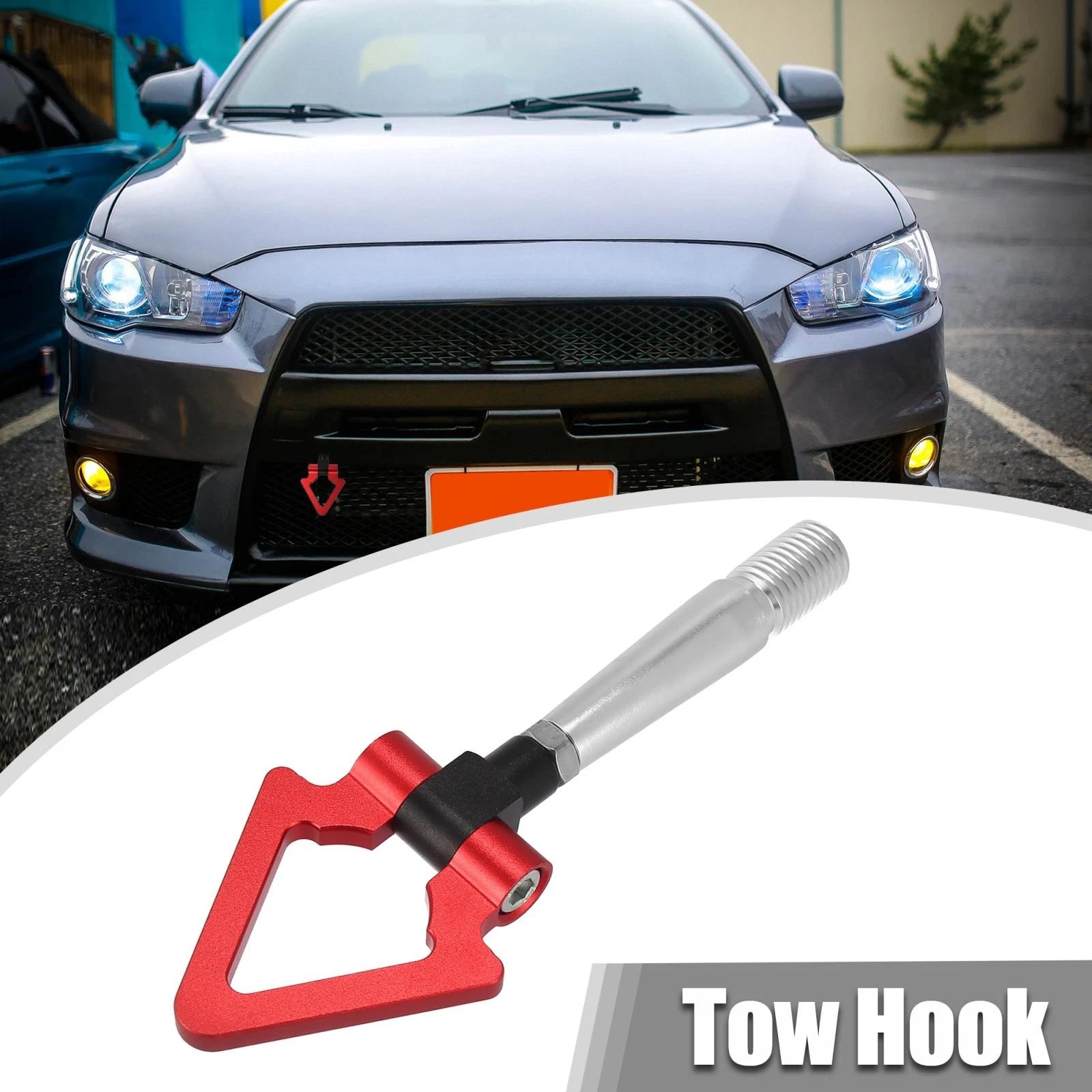 Tow Hook Screw On Triangle Ring for Mitsubishi Lancer EVO X (2008–2015)
