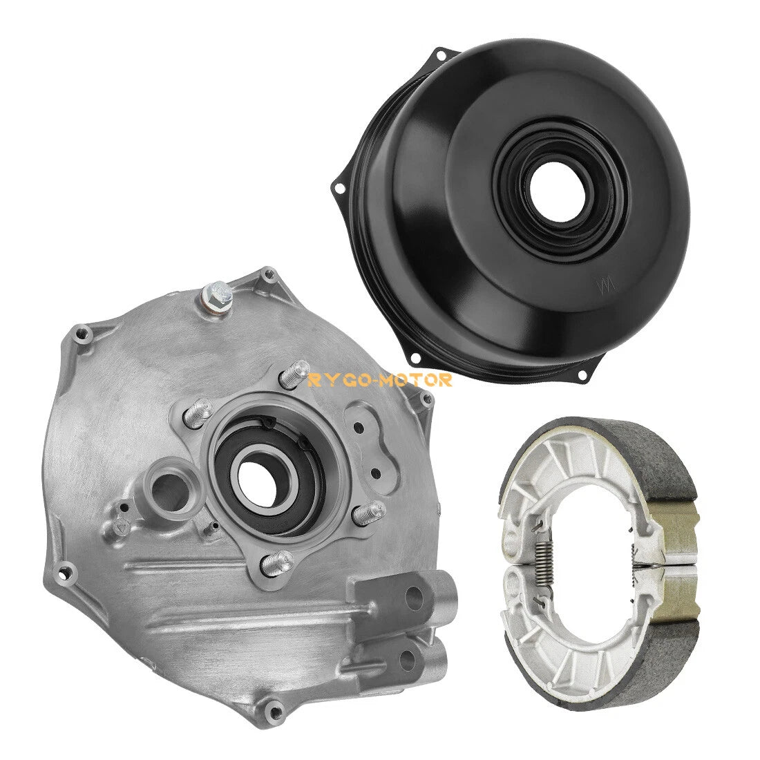 Rear Brake Drum Hub Plate Cover Shoes Bearing Seals for Honda Rancher 420 (2014–2024)