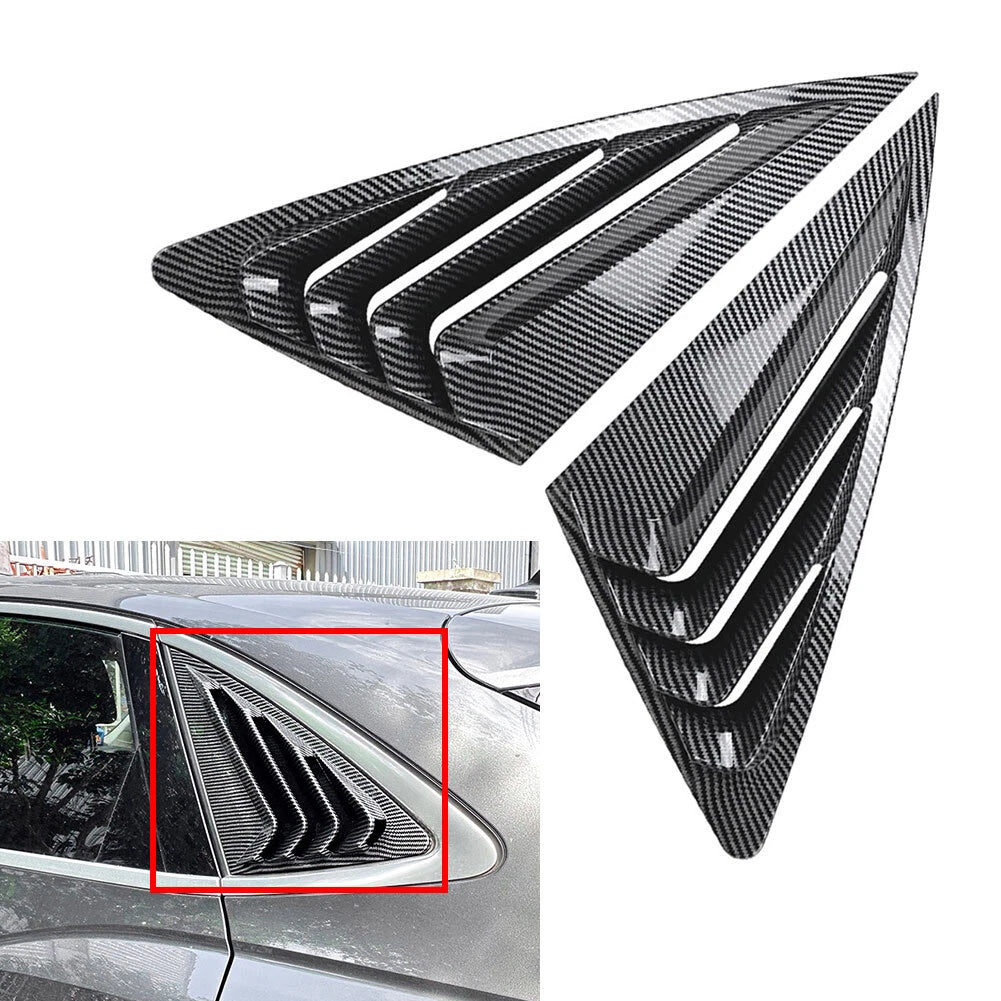Rear Window Louvers for Audi Q3 F3 Sportback (2019–2024) Carbon Look