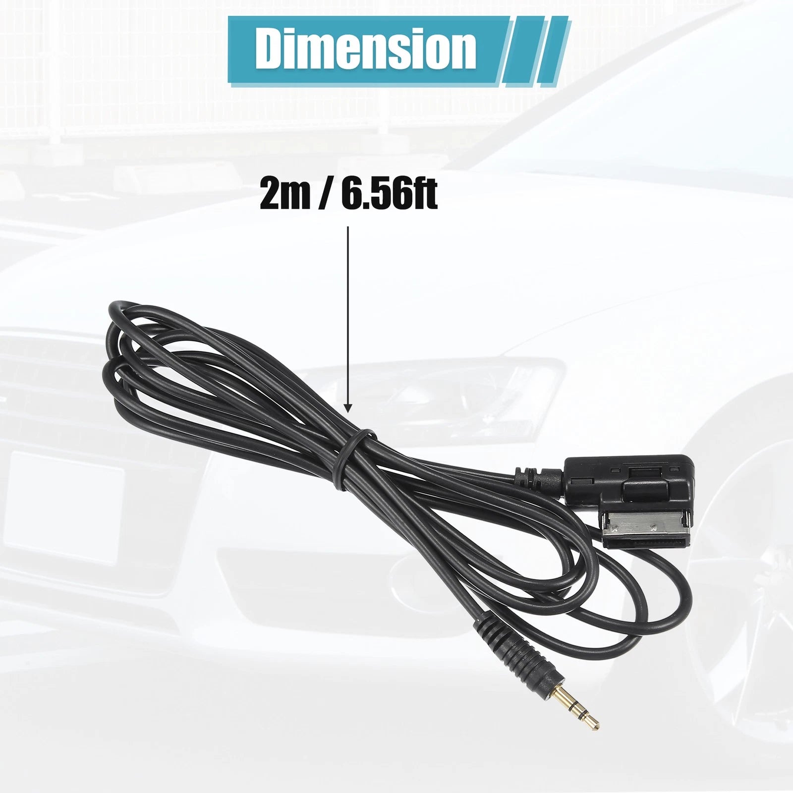 Music Interface AMI MMI AUX 3.5mm Jack Adapter Cable for Audi