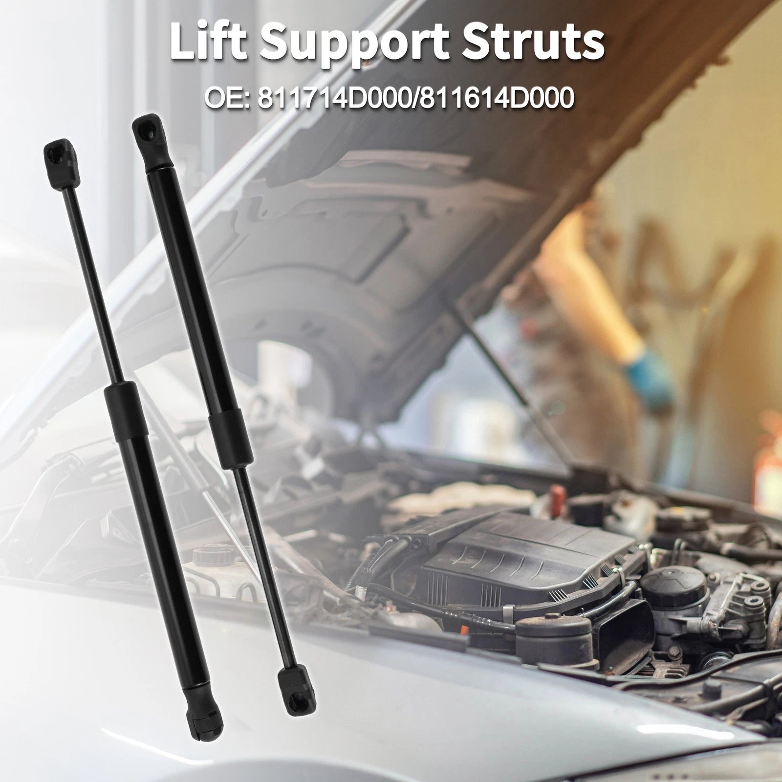 Front Hood Lift Supports Struts Replacement for Kia Sedona (2006–2014)