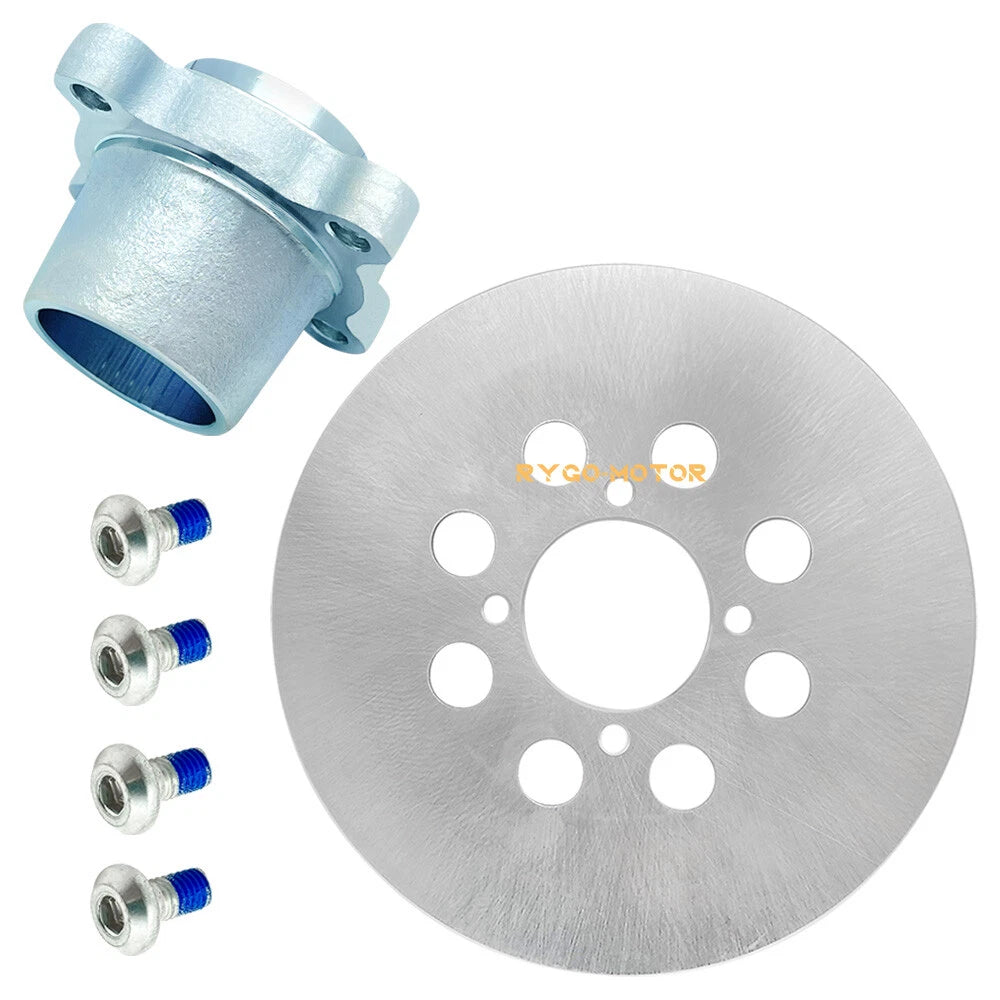 Rear Brake Disc Rotor & Hub Flange & Bolts for Yamaha Banshee YFZ350 (1988–2006)
