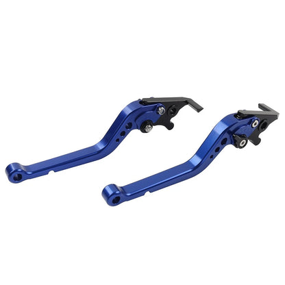 CNC Adjustable Long Brake Clutch Levers Blue for Yamaha MT-07 (2014–2024)