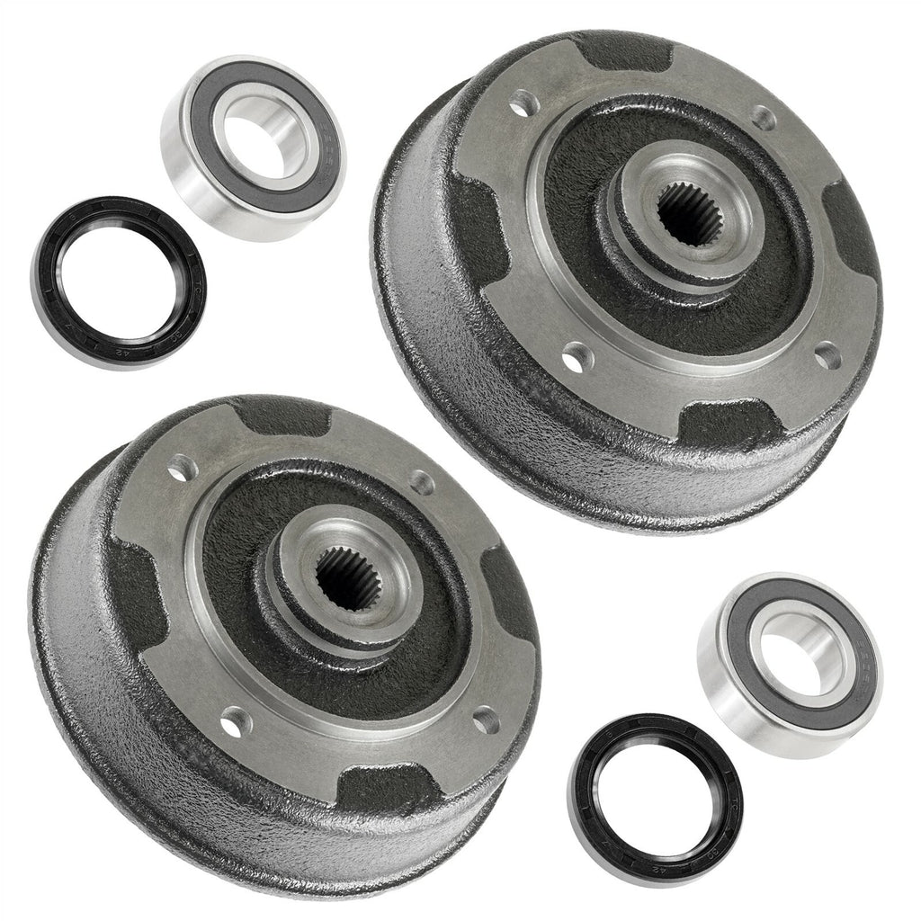 Brake Drum Kit Rear Left Right Replacement for Kawasaki 41038-1239 (2005–2015)