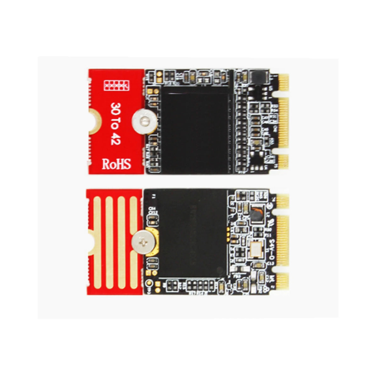M.2 NVMe SSD Extension Converter Bracket for Various Lengths (2230–2280)