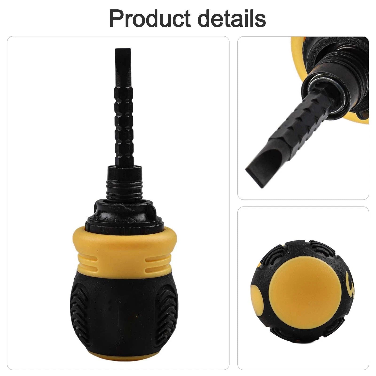 Anti-slip Ratchet Screwdriver Set for