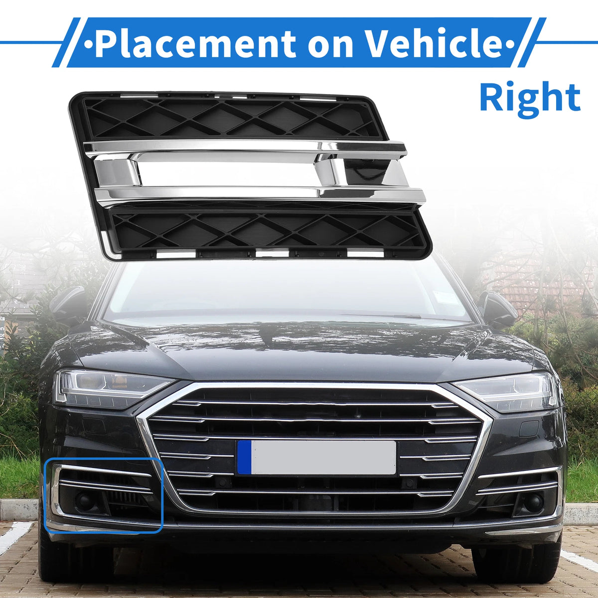 Fog Light Grill for Mercedes-Benz GLK-Class (2008–2015) No. 2048854123